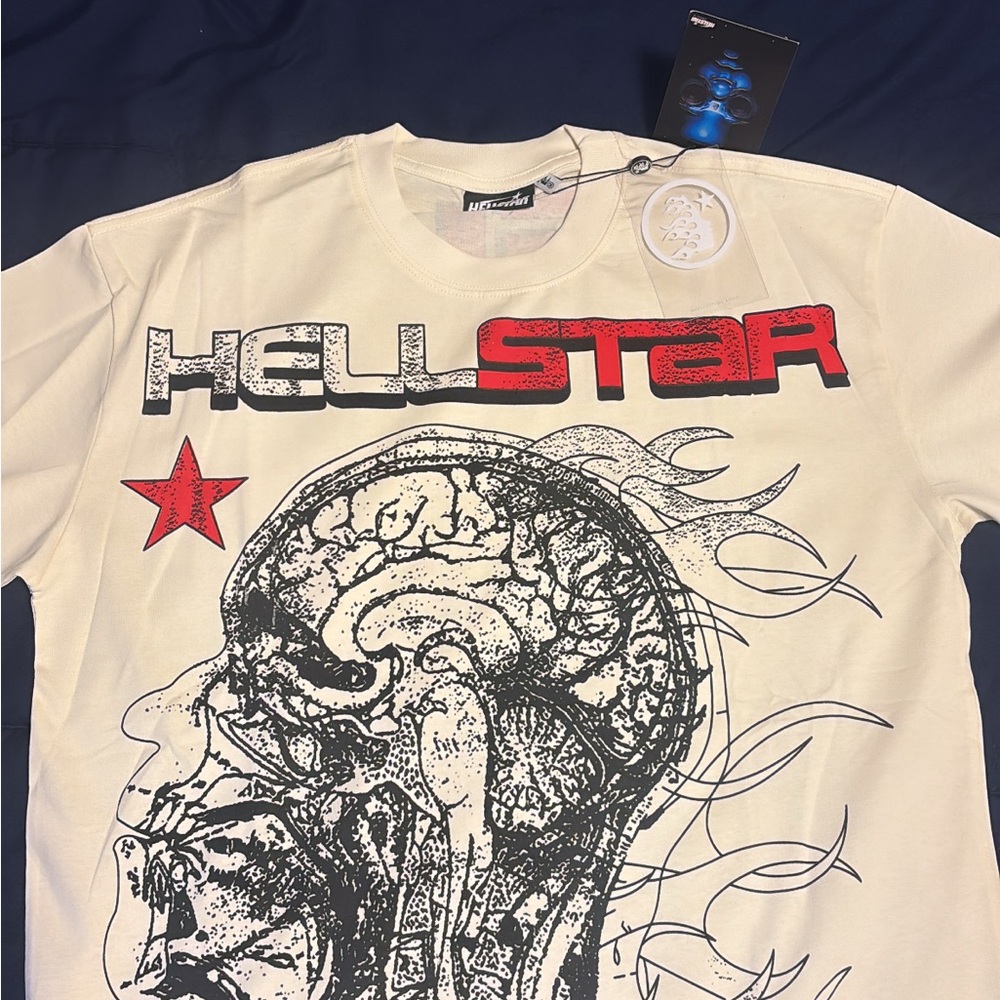 Graphic Men's T-Shirt - White and Red
